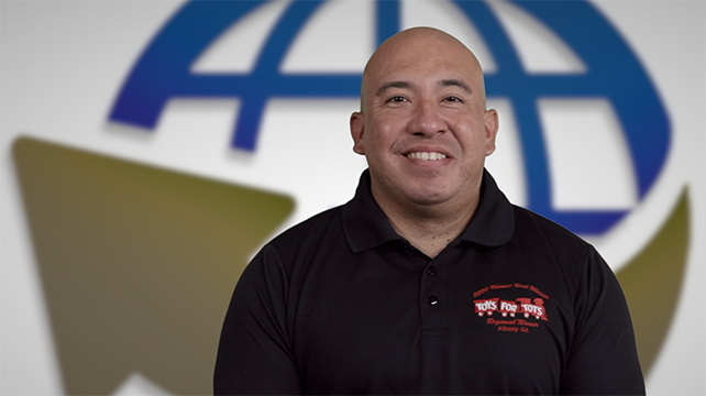Video Thumbnail for First Sergeant Paul B. Alejo Jr on Toys for Tots 2025